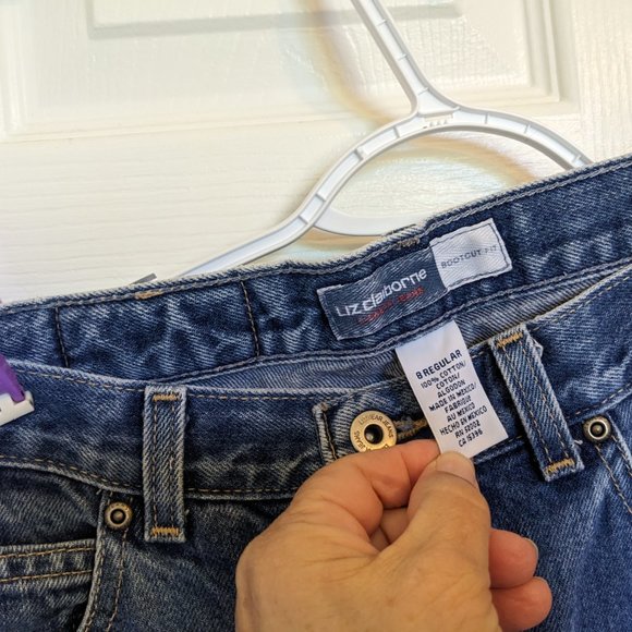 VINTAGE LIZSPORT JEANS | Stonewashed | Bootcut | 8 | EUC | 100% Cotton | POCKETS - Picture 7 of 7